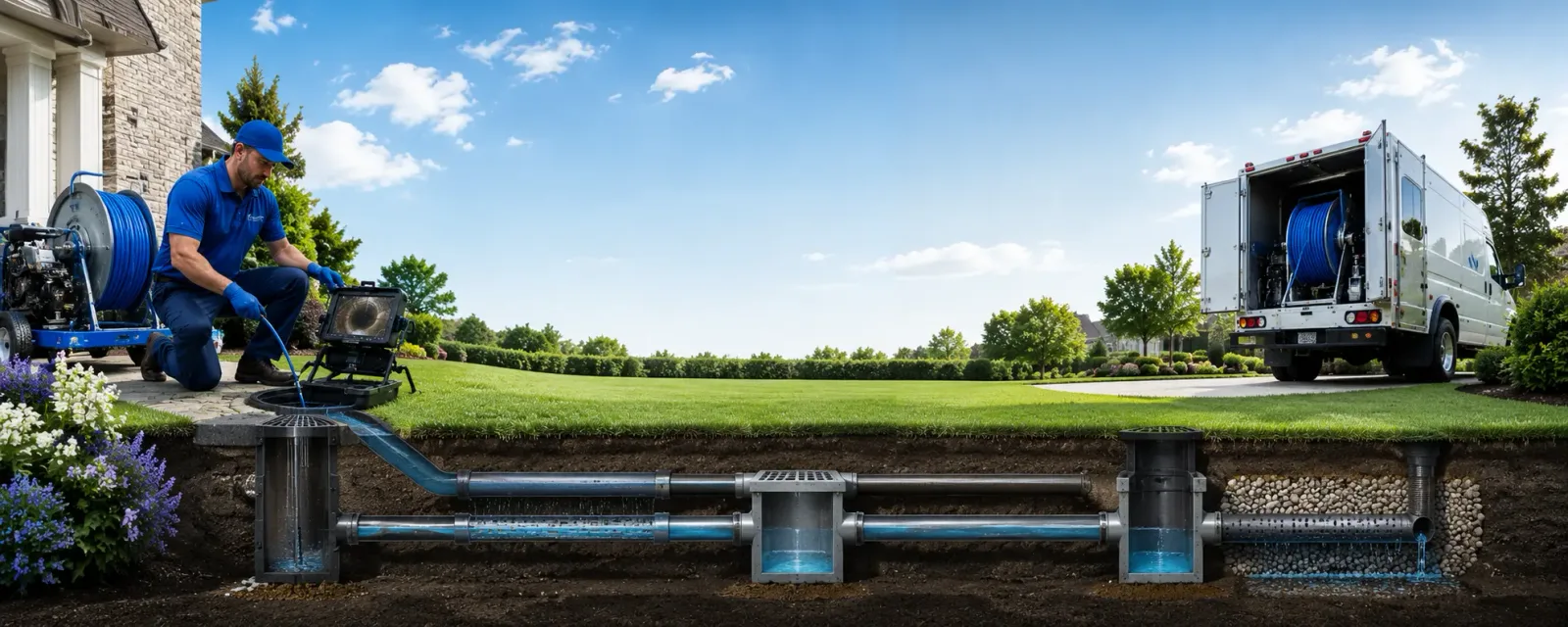 Outdoor drain cleaning information for Baltic, CT