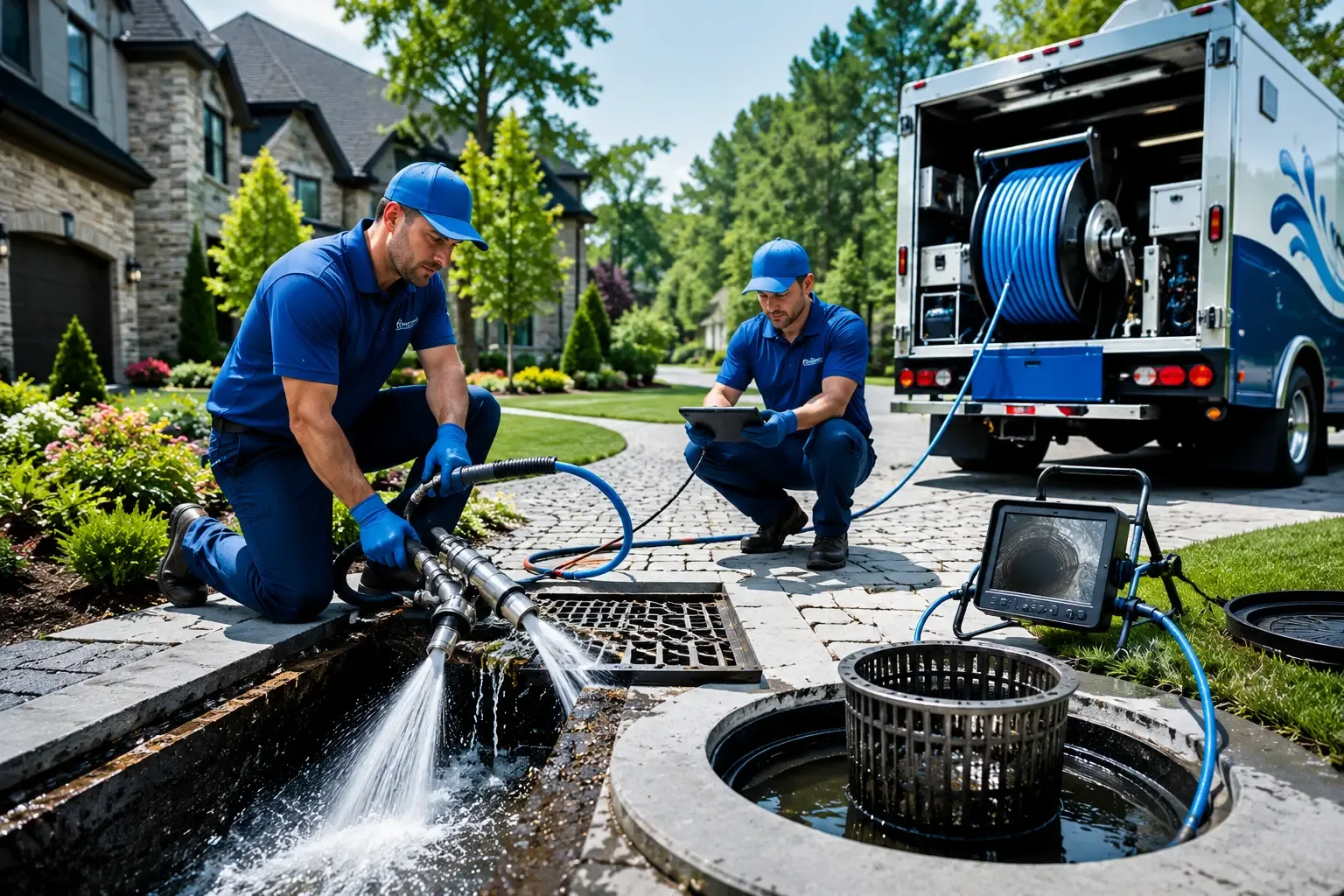 Local outdoor drain cleaning professionals in Baltic, CT